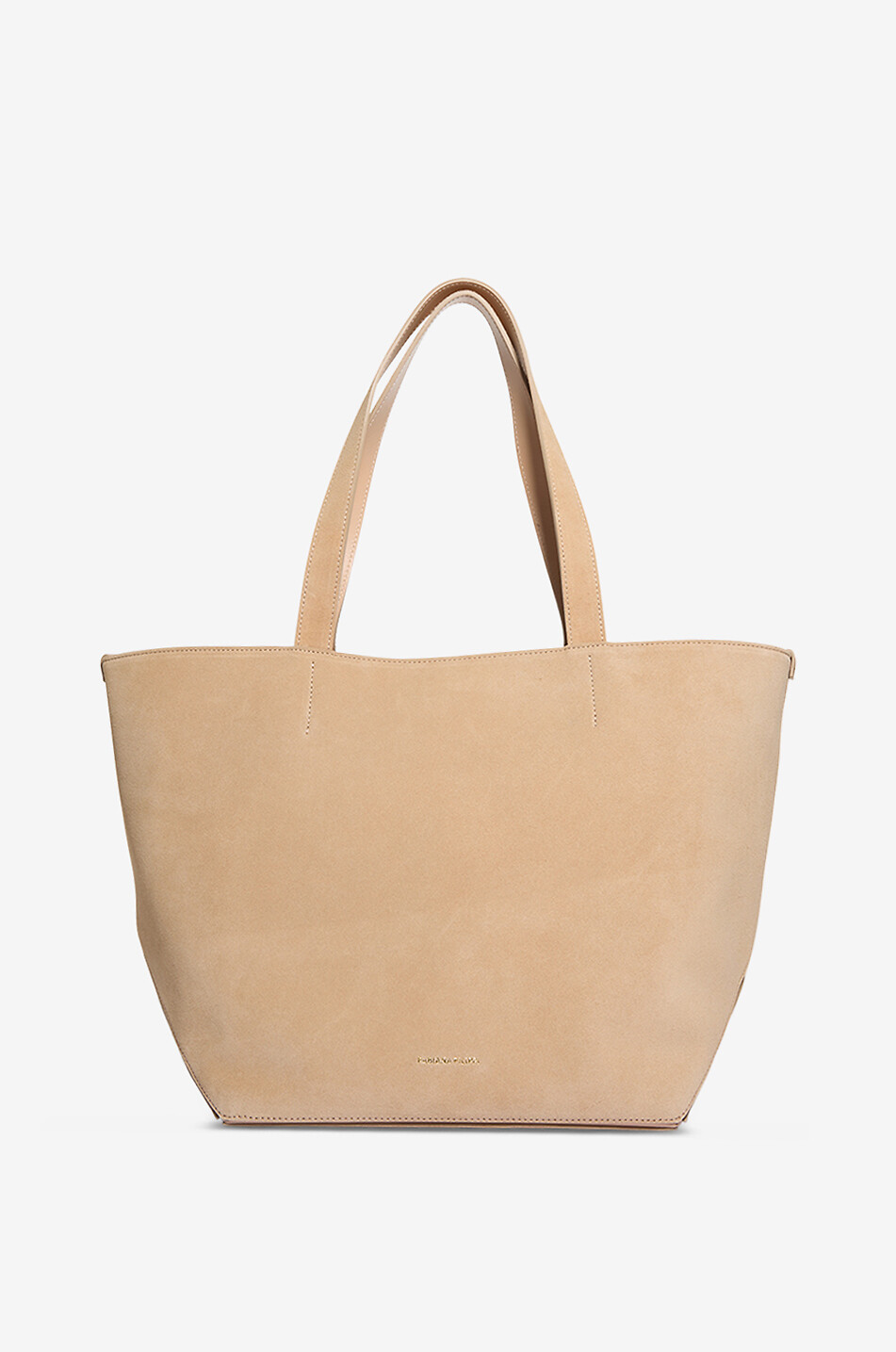 FABIANA FILIPPI Eclissi trapezoid suede tote bag Women Light beige 3