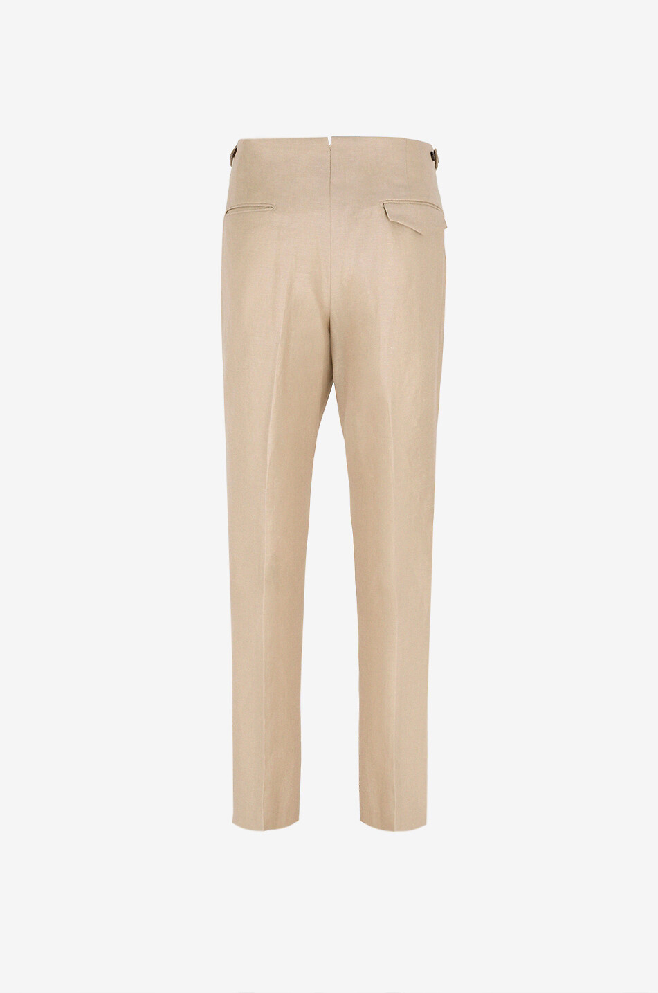 SLOWEAR Pantalon à pinces en laine vierge et lin Homme BEIGE 2
