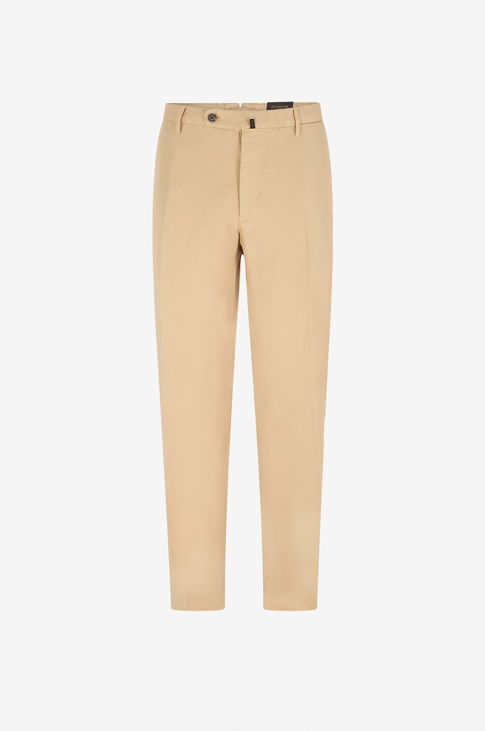 SLOWEAR Gerade Hose aus Leinen und Baumwolle Regular Herren Mittle beige 1