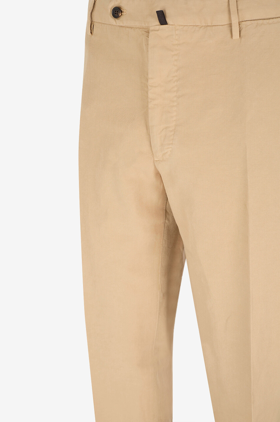 SLOWEAR Gerade Hose aus Leinen und Baumwolle Regular Herren Mittle beige 3