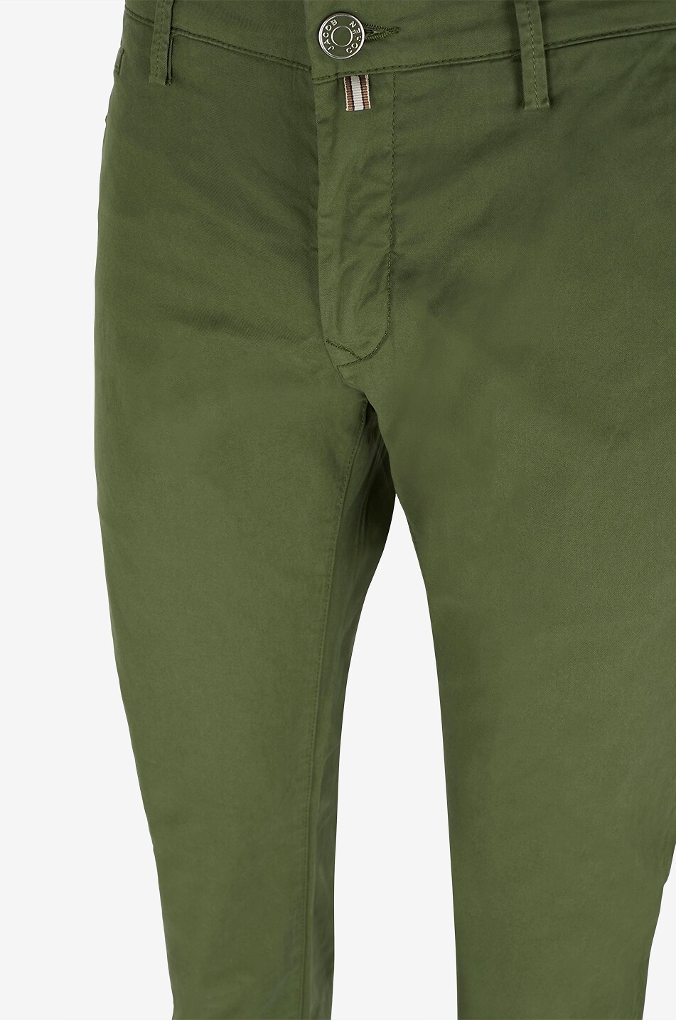 JACOB COHEN Bobby cotton gabardine slim fit chino trousers Men MEDIUM GREEN 3