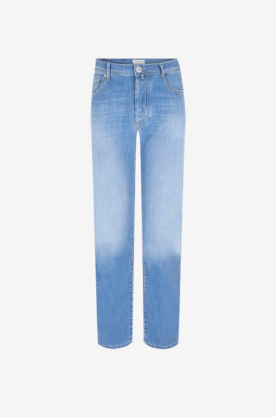 JACOB COHEN Bard patch-embellished light-washed denim slim jeans Men LIGHT BLUE 1