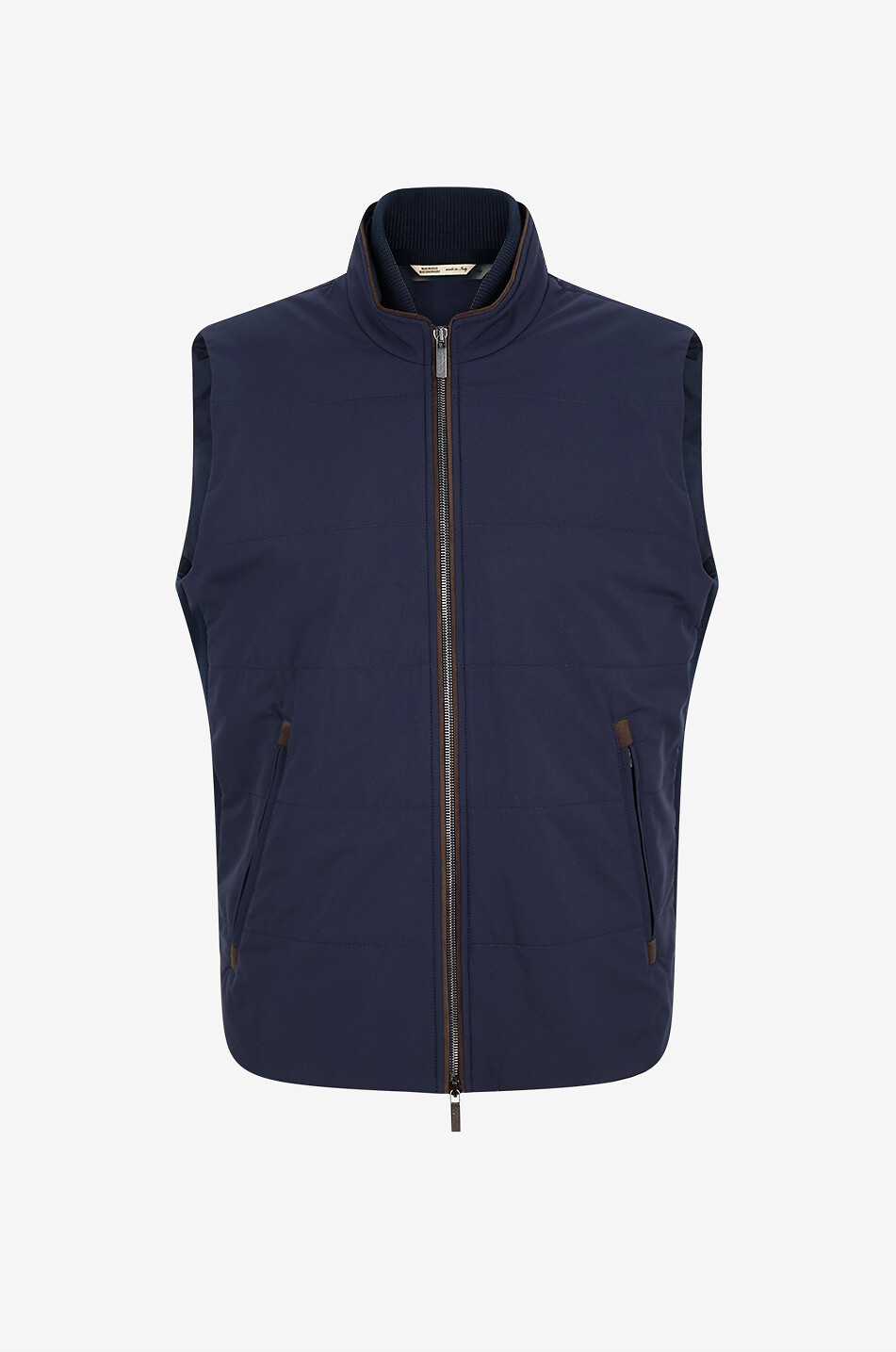 Arena quilted stand-collar vest