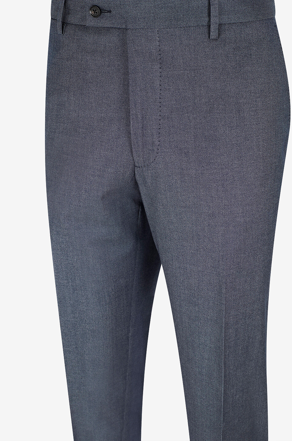 MAURIZIO BALDASSARI Slim fit chino trousers in cashmere and cotton blend Men DARK BLUE 3