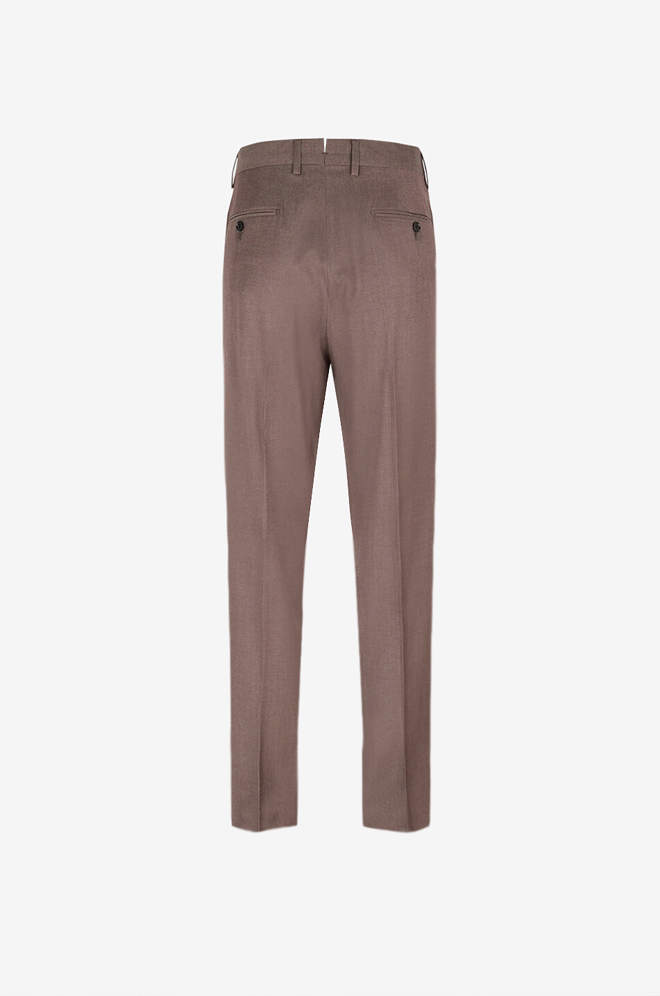 MAURIZIO BALDASSARI Slim fit chino trousers in cashmere and cotton blend Men DARK BROWN 2