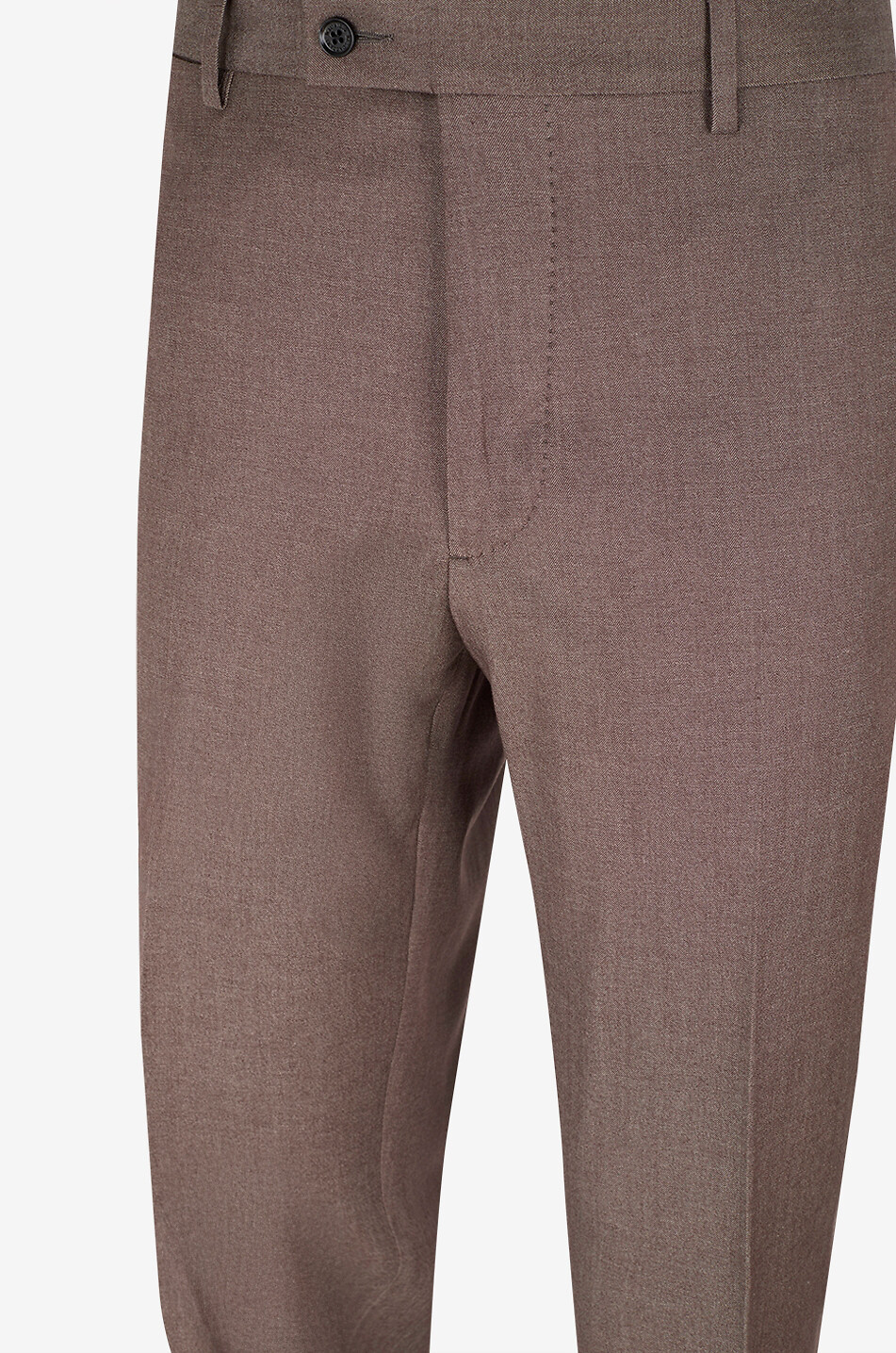 MAURIZIO BALDASSARI Slim fit chino trousers in cashmere and cotton blend Men DARK BROWN 3