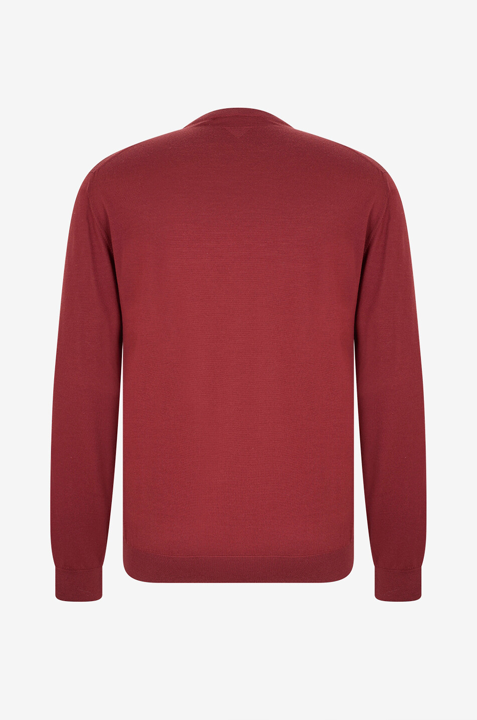 MAURIZIO BALDASSARI Pull à col rond en laine vierge et cachemire Homme ORANGE FONCÉ 2