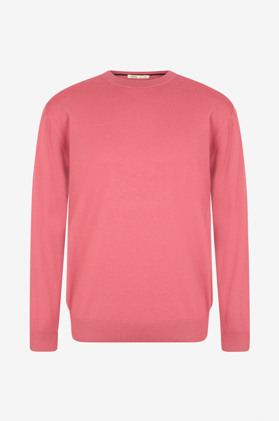 MAURIZIO BALDASSARI Virgin wool and cashmere round neck jumper Men MEDIUM PINK 1