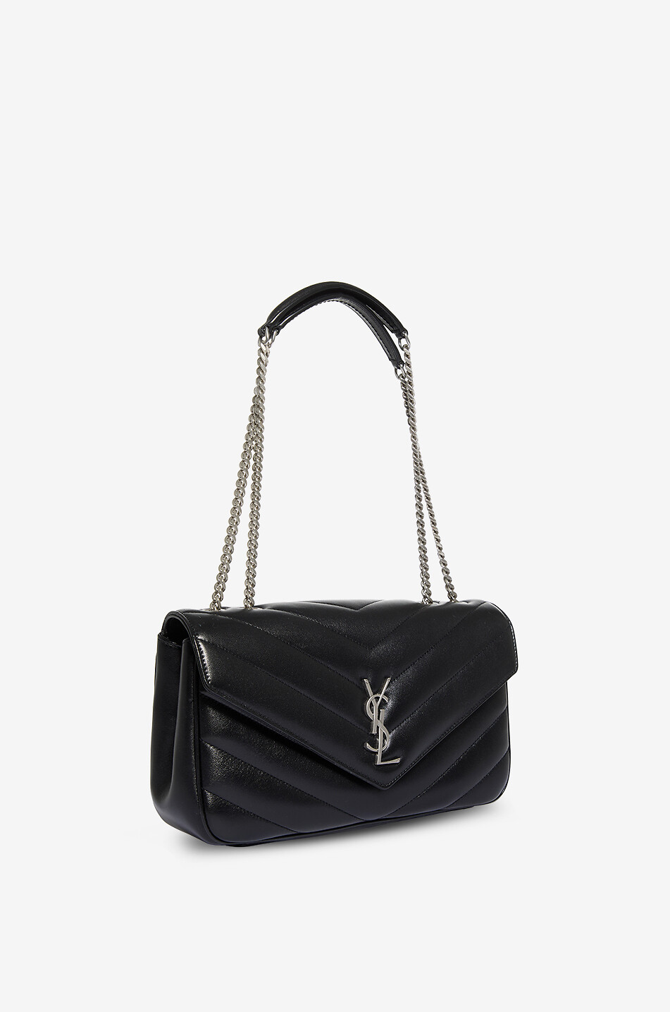 SAINT LAURENT PARIS Loulou Medium quilted leather shoulder bag Women BLACK 2