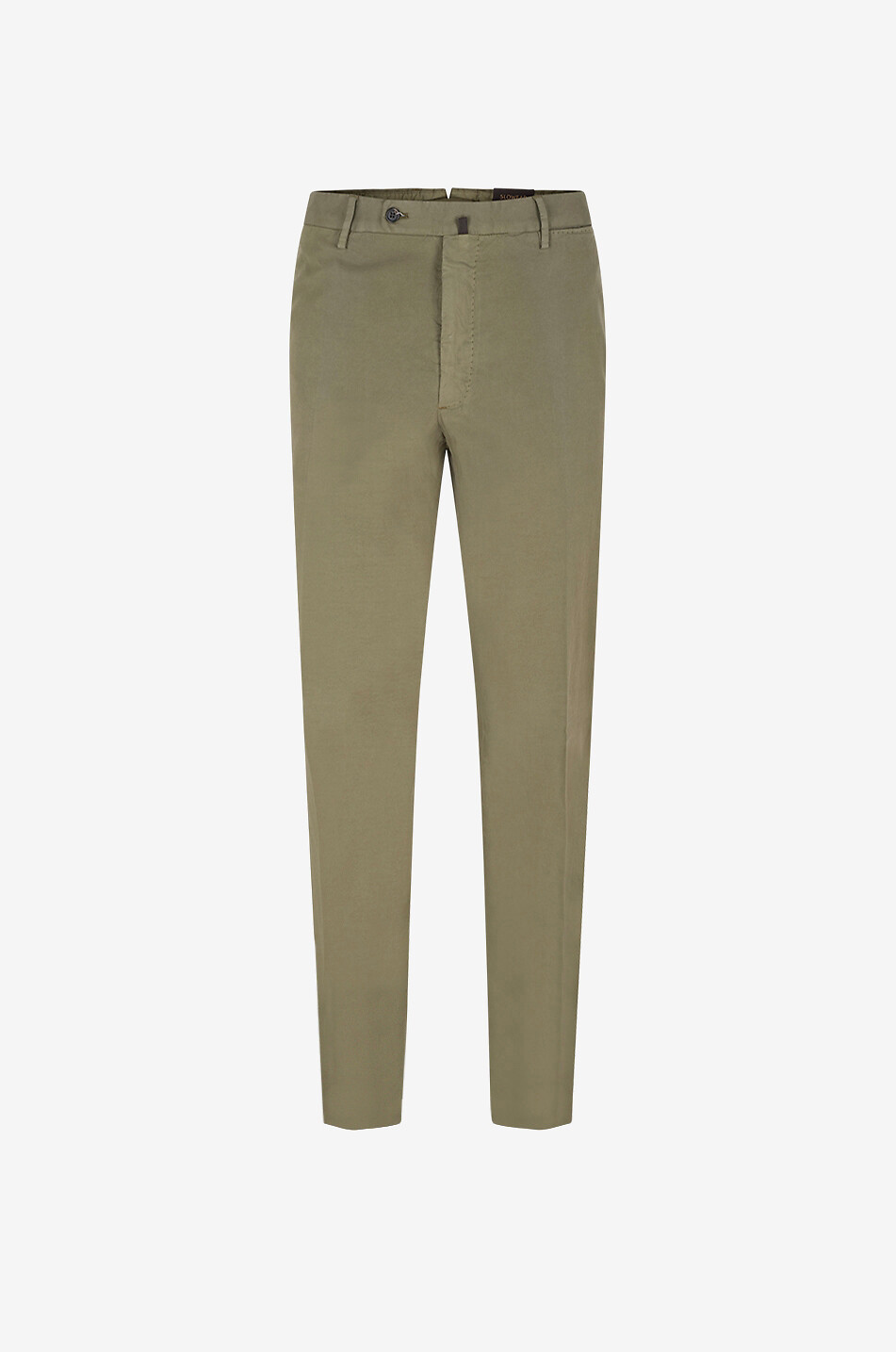 SLOWEAR Pantalon droit en coton et soie Homme VERT MOYEN 1