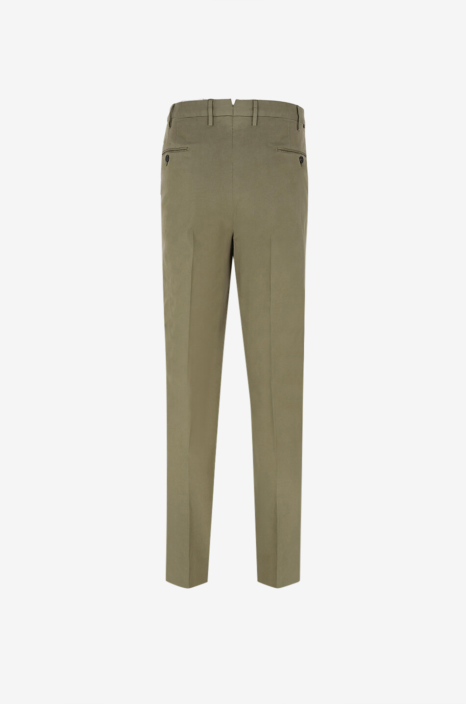 SLOWEAR Pantalon droit en coton et soie Homme VERT MOYEN 2