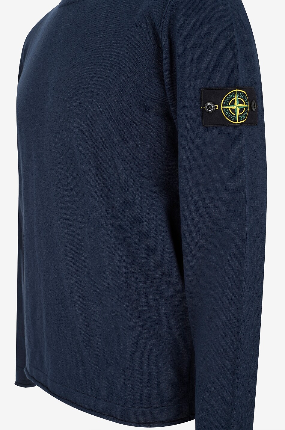 STONE ISLAND Pull à col rond en coton mélangé 5100052 Organic Cotton with Nylon Homme BLEU FONCE 3