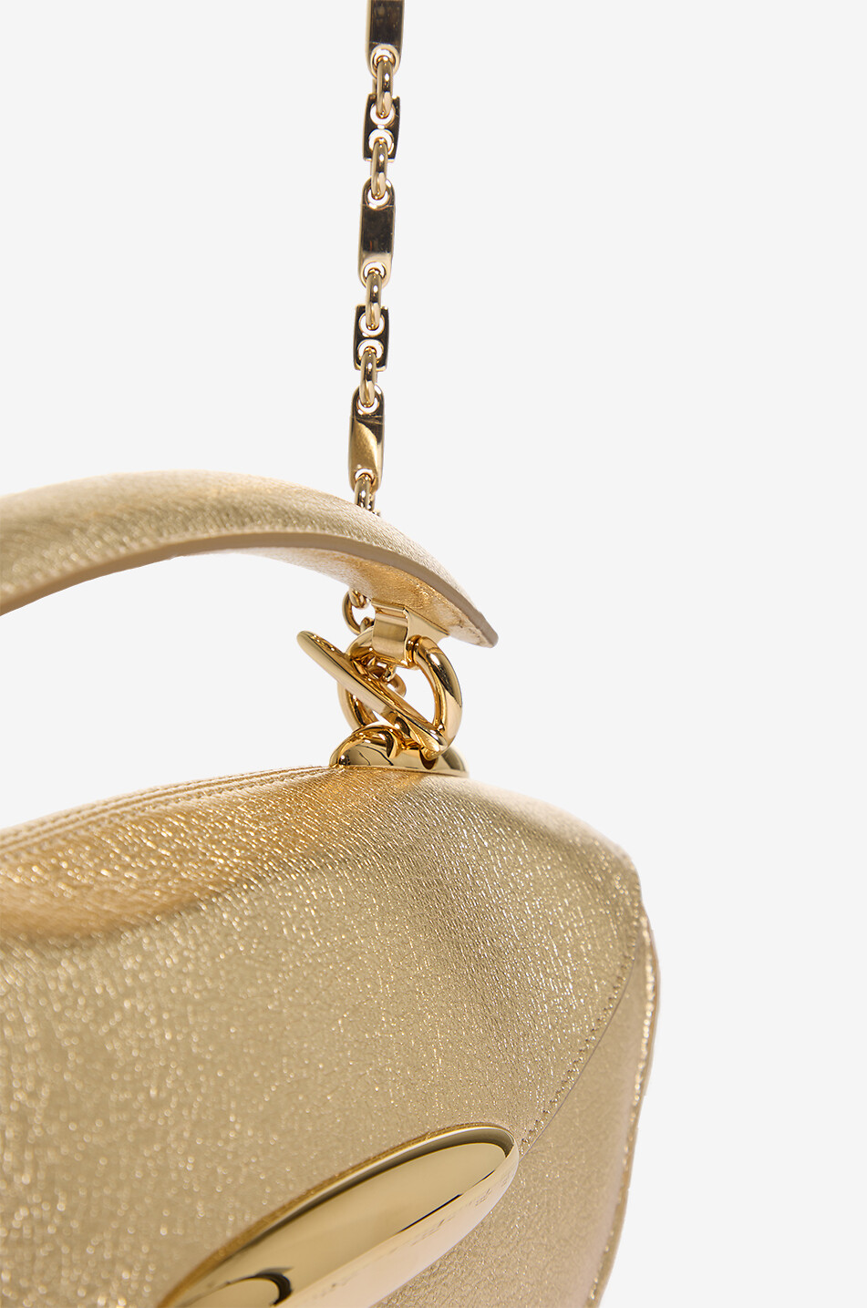 ZIMMERMANN Sac à main en cuir métallisé Wavelength Femme DORE 6