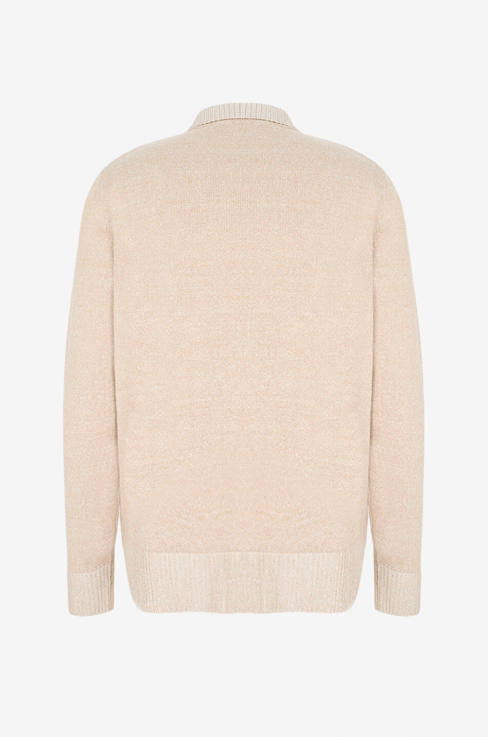 MAURIZIO BALDASSARI Blouson zippé en maille de lin mélangé Vanisé Homme Beige clair 2