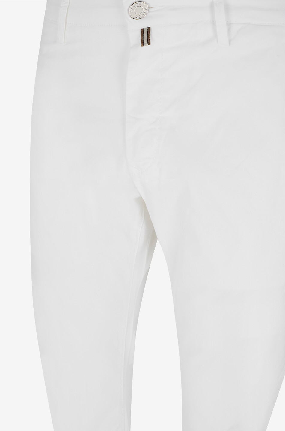 JACOB COHEN Bobby cotton gabardine slim fit chino trousers Men WHITE 3