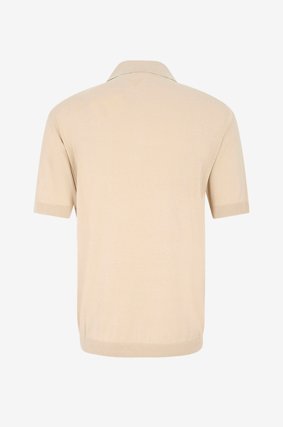 MAURIZIO BALDASSARI Strick-Polohemd aus Seide und Baumwolle mit kurzen Ärmeln Herren Mittle beige 2