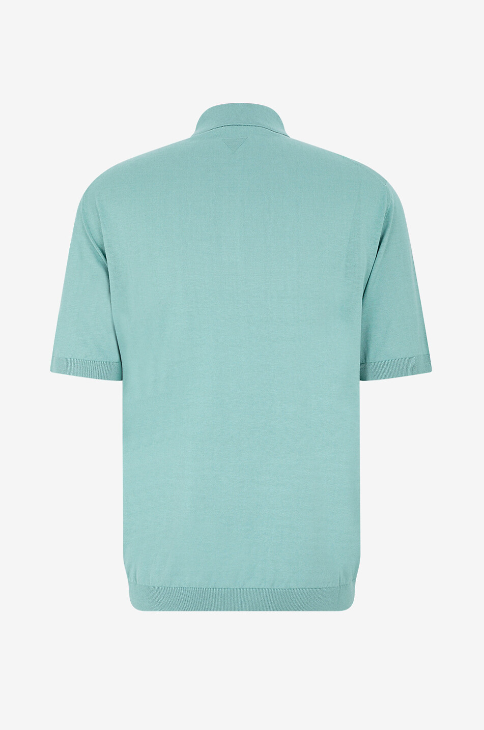 MAURIZIO BALDASSARI Strick-Polohemd aus Seide und Baumwolle mit kurzen Ärmeln Herren MITTELGRÜN 2