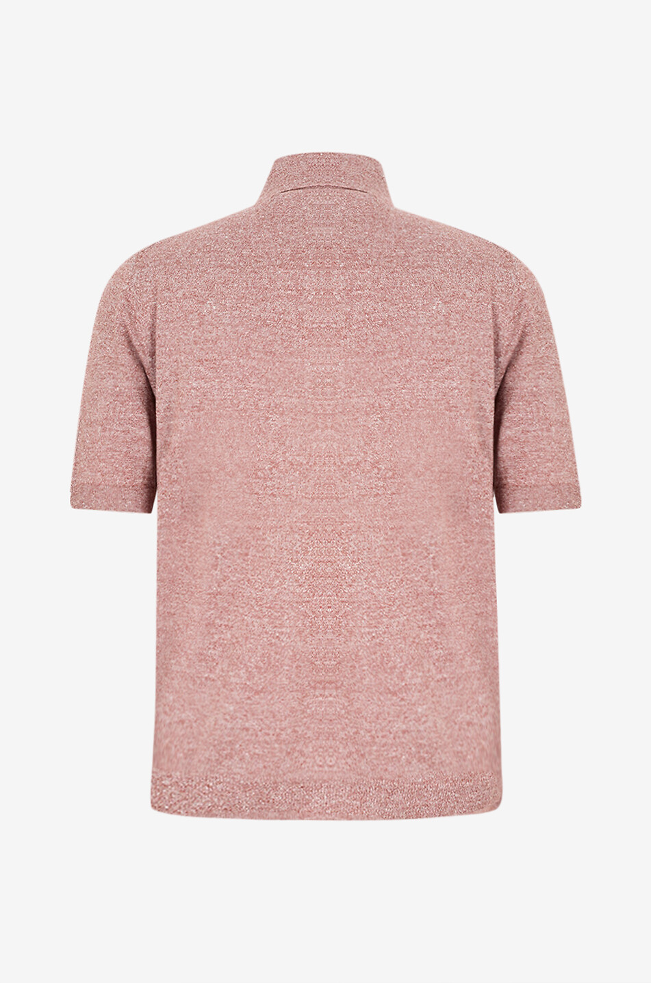 MAURIZIO BALDASSARI Kurzarm-Strick-Polohemd aus meliertem Leinen- und Kaschmirmix Herren MITTELORANGE 2