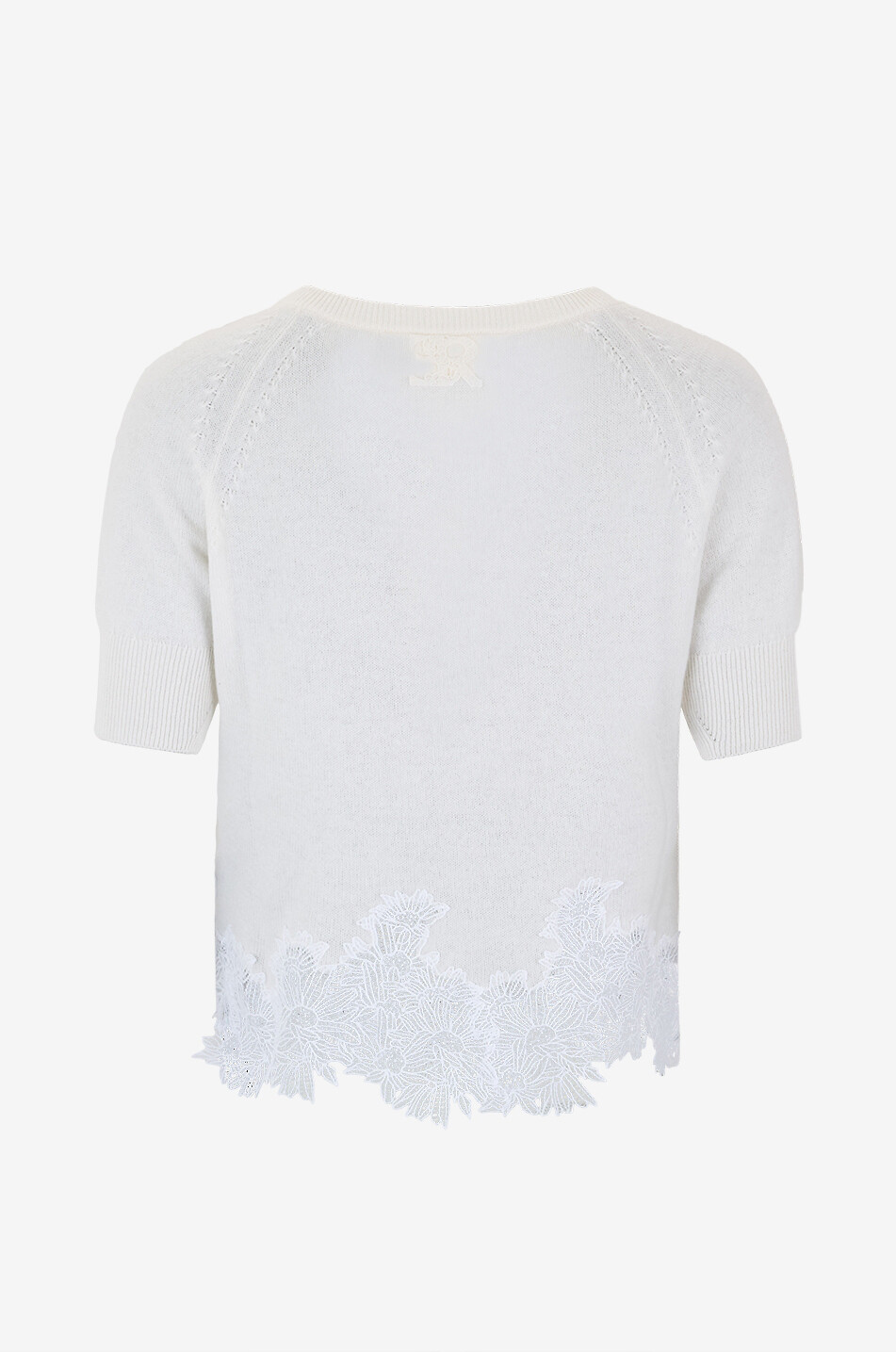 ERMANNO SCERVINO Pullover mit Rundhalsausschnitt aus Kaschmir Damen WEISS 2