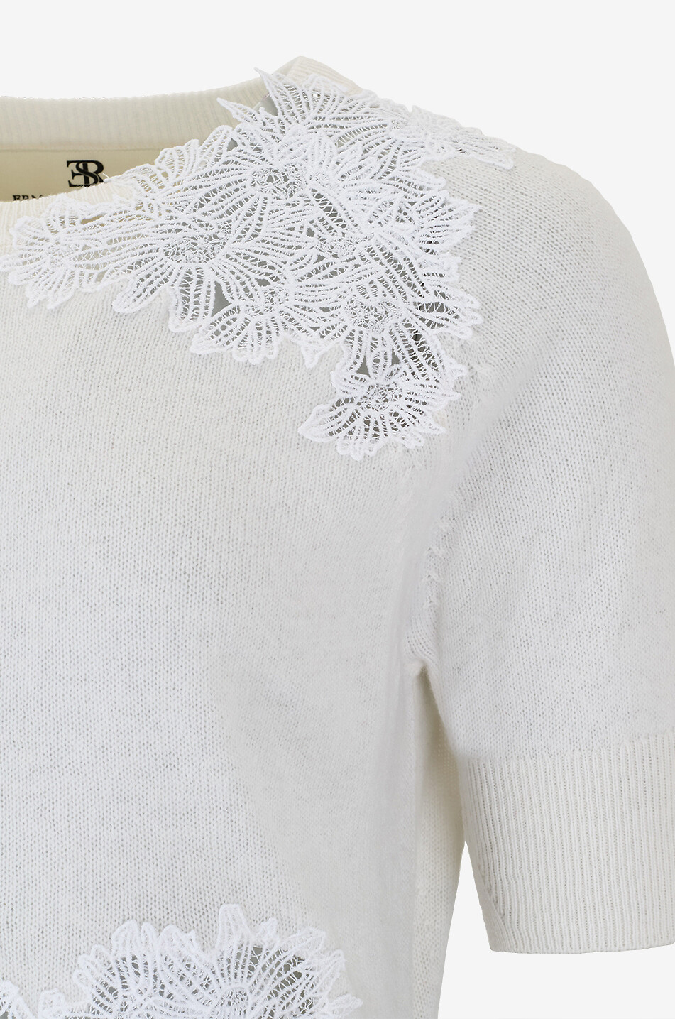 ERMANNO SCERVINO Pullover mit Rundhalsausschnitt aus Kaschmir Damen WEISS 3