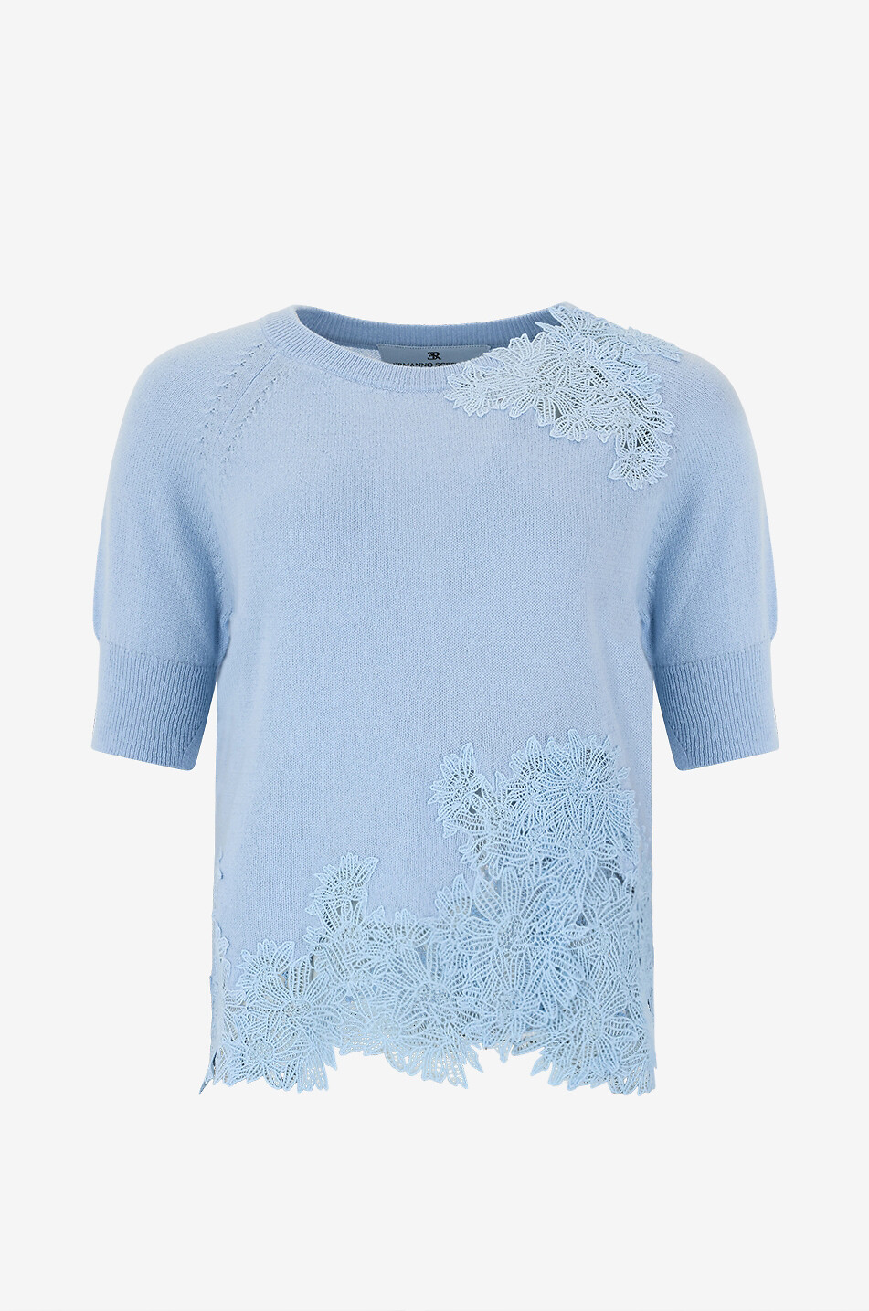 Pullover mit Rundhalsausschnitt aus Kaschmir