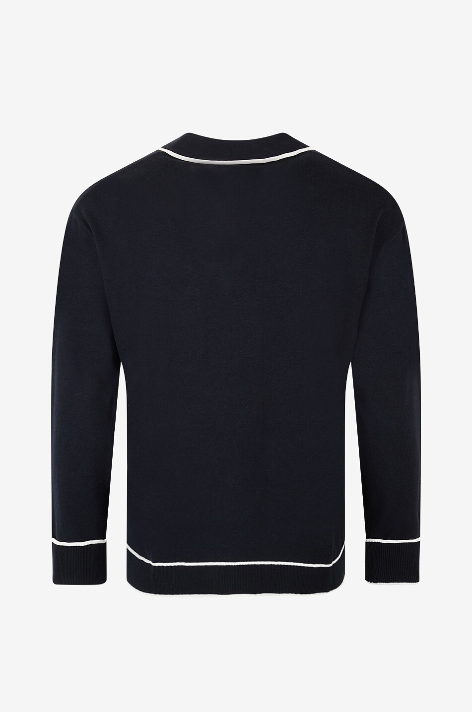 MARINA RINALDI Pull polo ample en soie et coton Femme BLEU FONCE 2