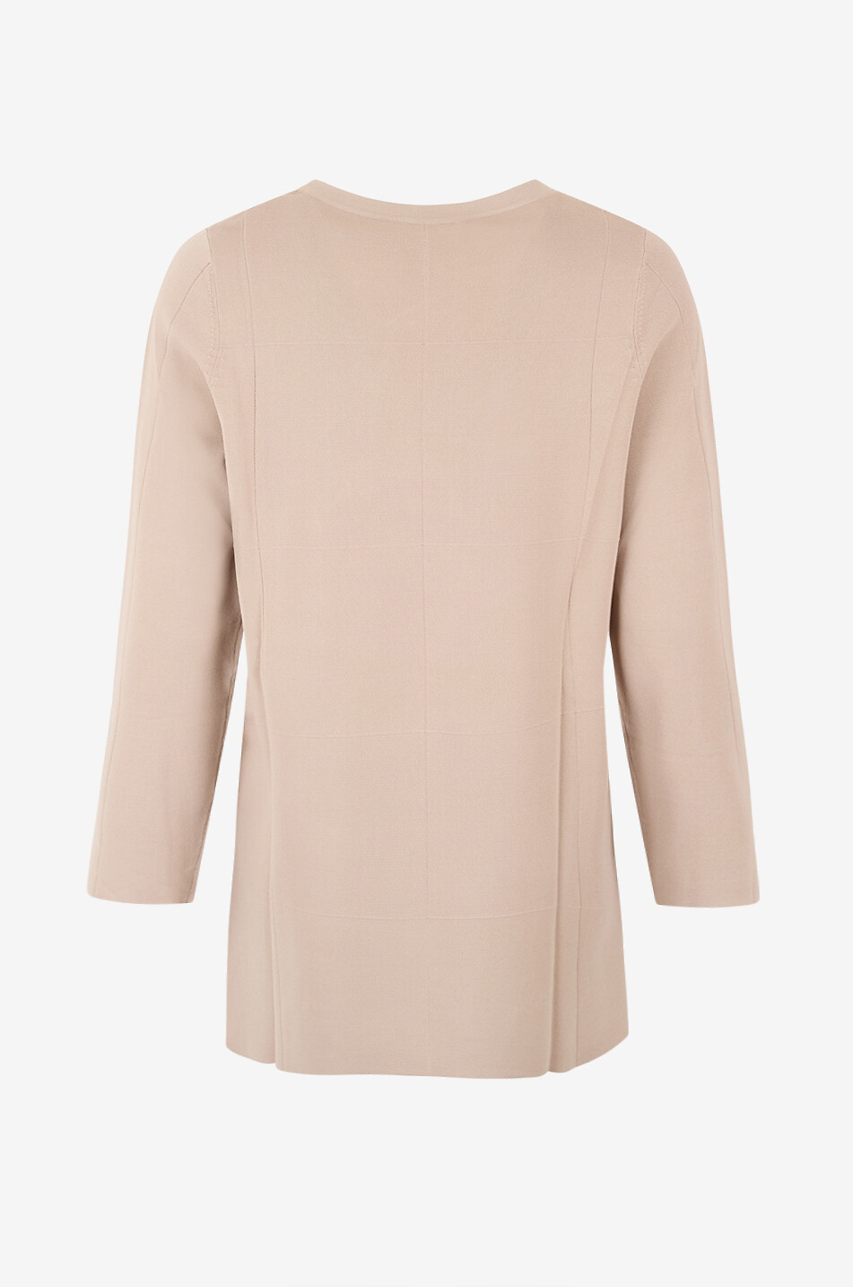 MARINA RINALDI Weiter fliessender Pullover mit texturiertem Schachbrettmuster Damen GRAU 2