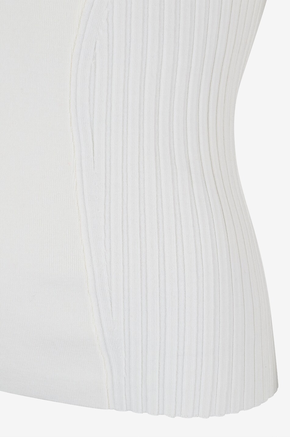 VICTORIA BECKHAM Woll-Schlauchpullover mit Einsätzen Panelled Rib Damen CREMEFARBEN 3