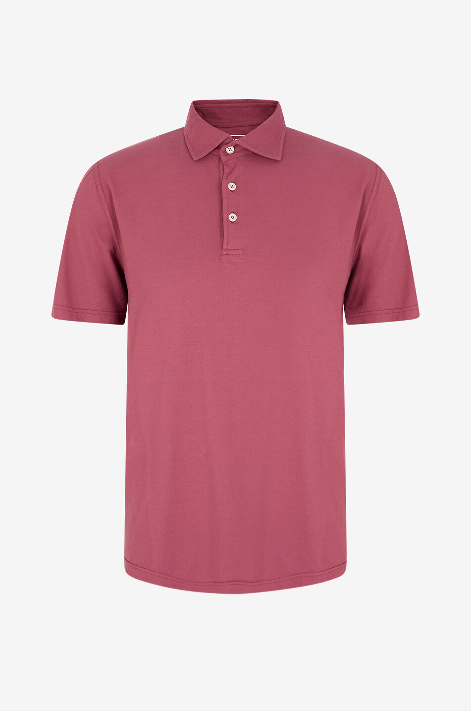 FEDELI Zero short-sleeved jersey polo shirt Men MEDIUM RED 1