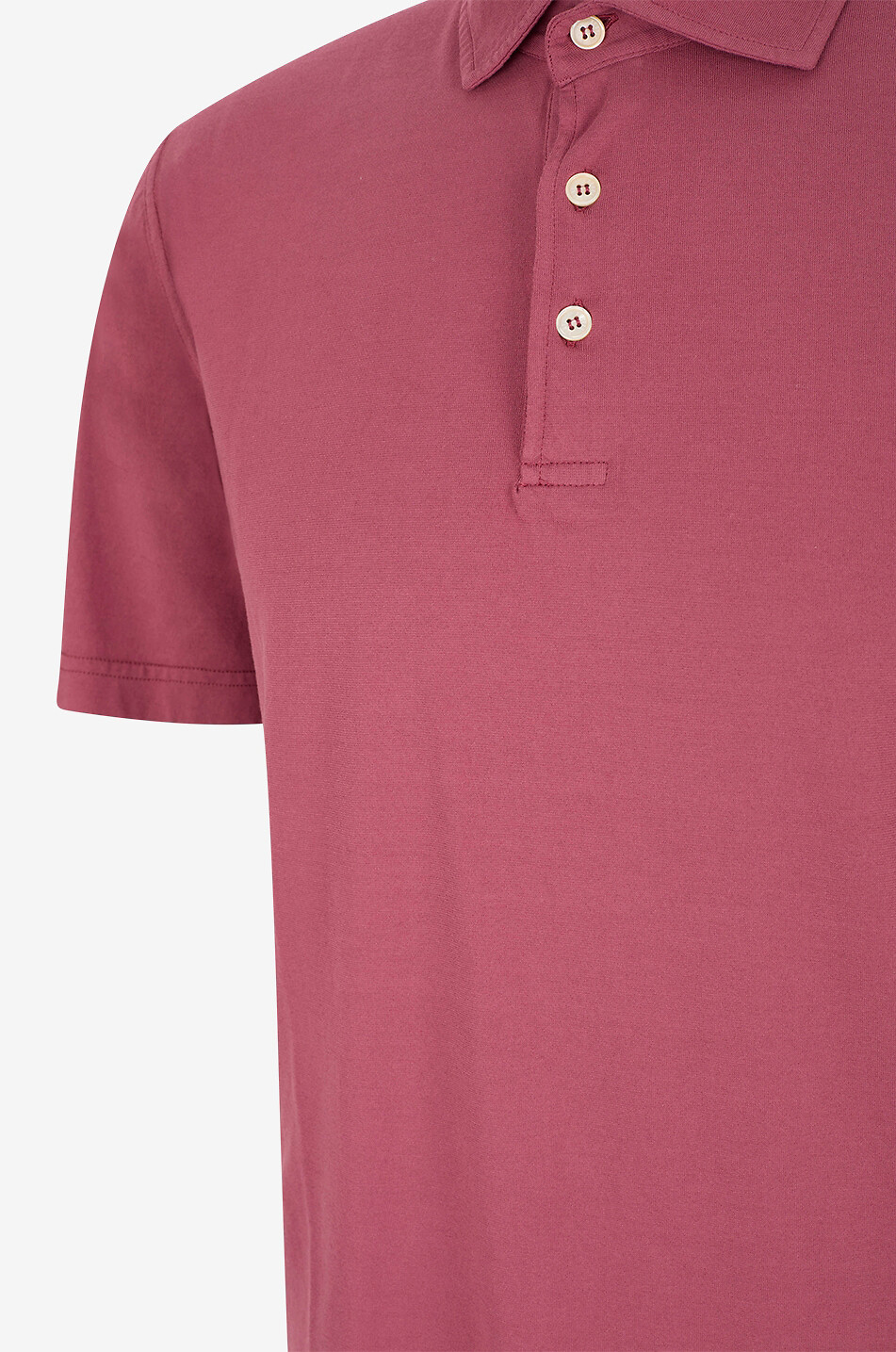 FEDELI Zero short-sleeved jersey polo shirt Men MEDIUM RED 3