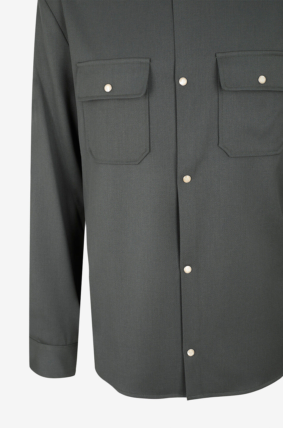 MARCO PESCAROLO Surchemise en laine vierge Next Homme VERT 3