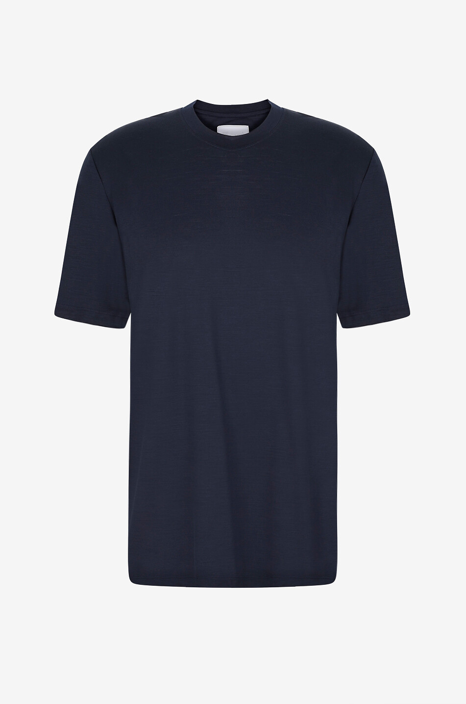 MARCO PESCAROLO T-shirt à col rond en laine James Homme BLEU MOYEN 1