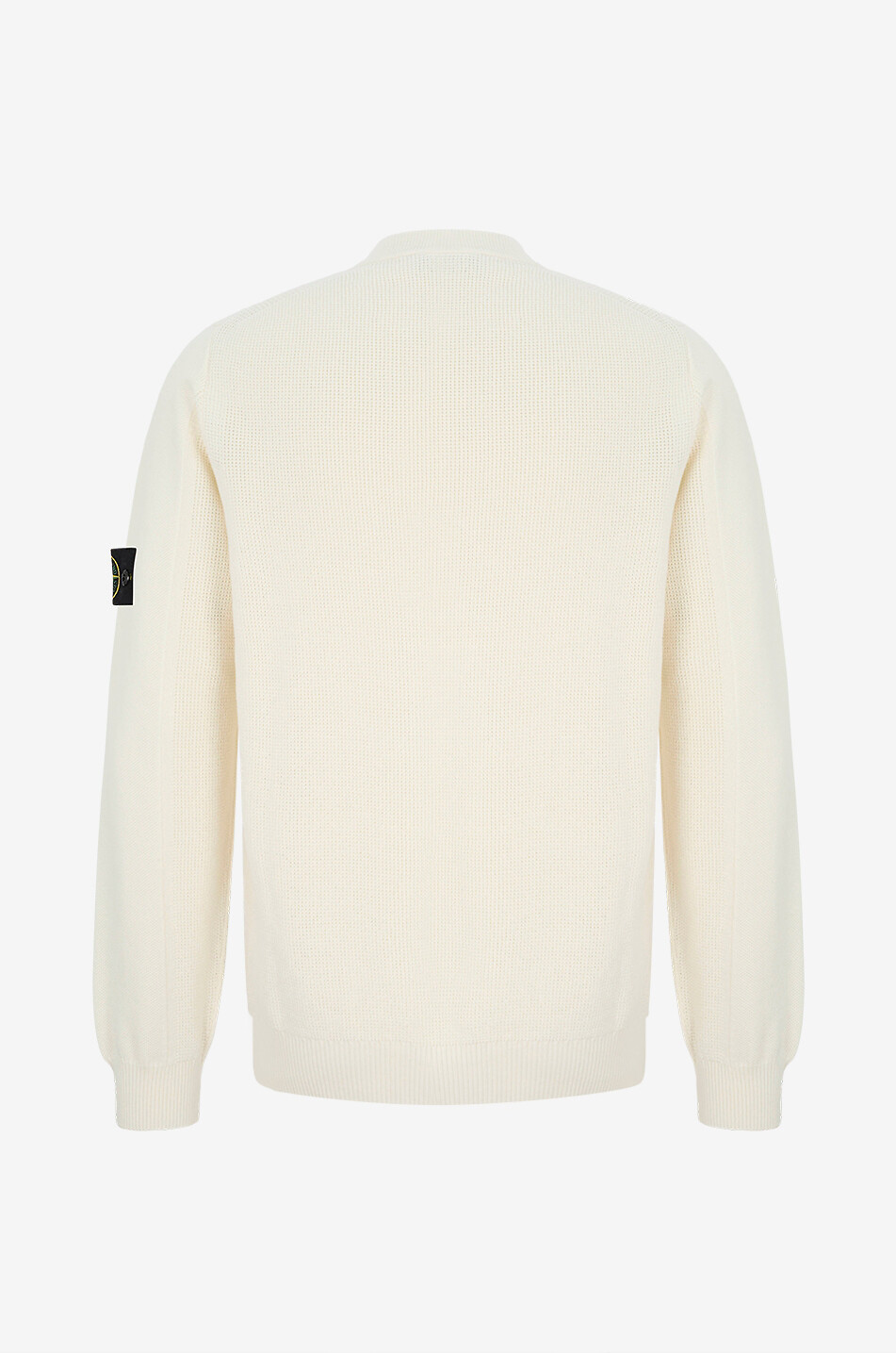 STONE ISLAND Pull à col rond 5100029 Micro Stitch Soft Organic Cotton Homme BLANC CASSE 2