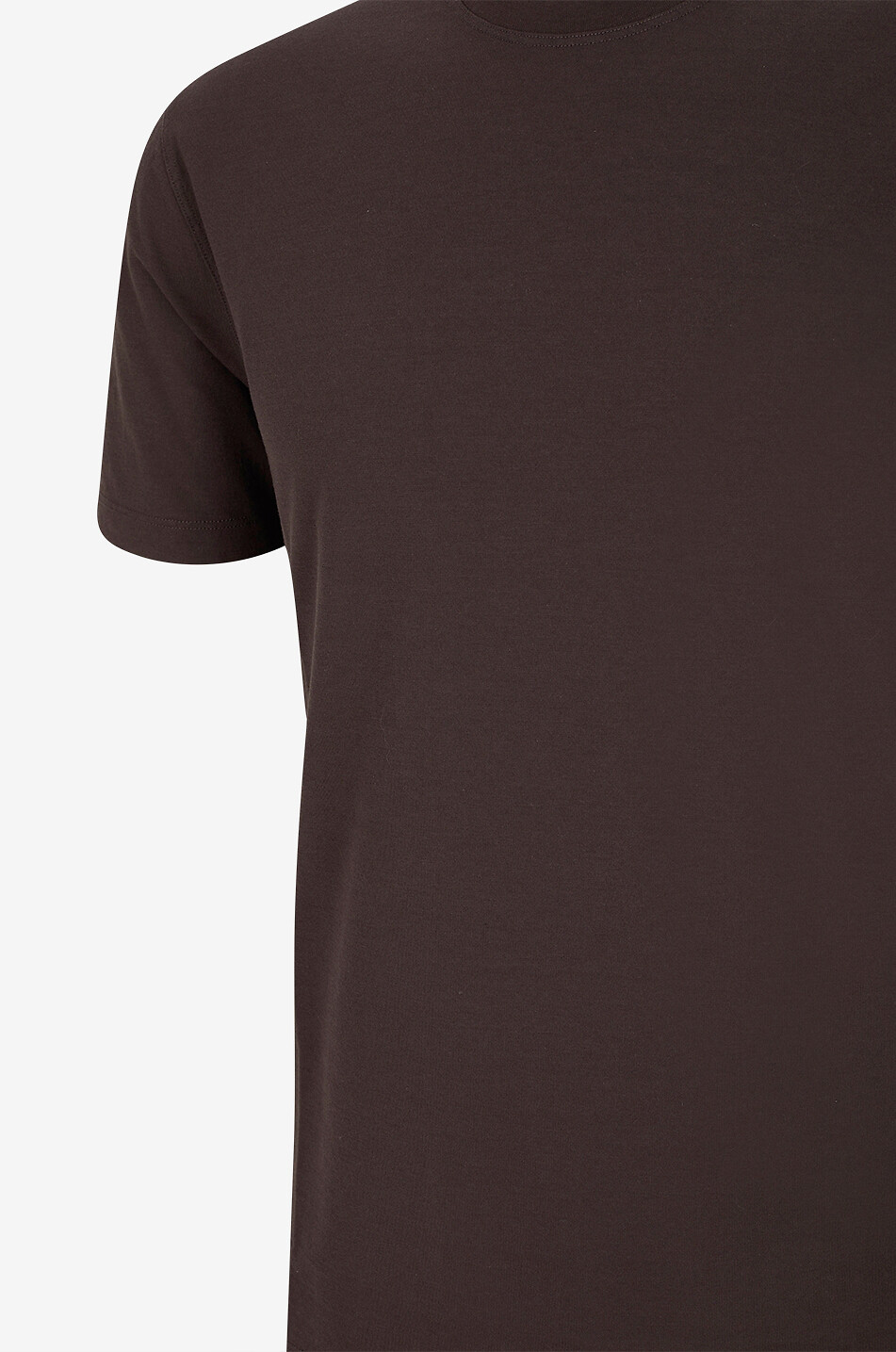 SLOWEAR Kurzarm-T-Shirt aus Baumwolljersey Herren BRAUN 3