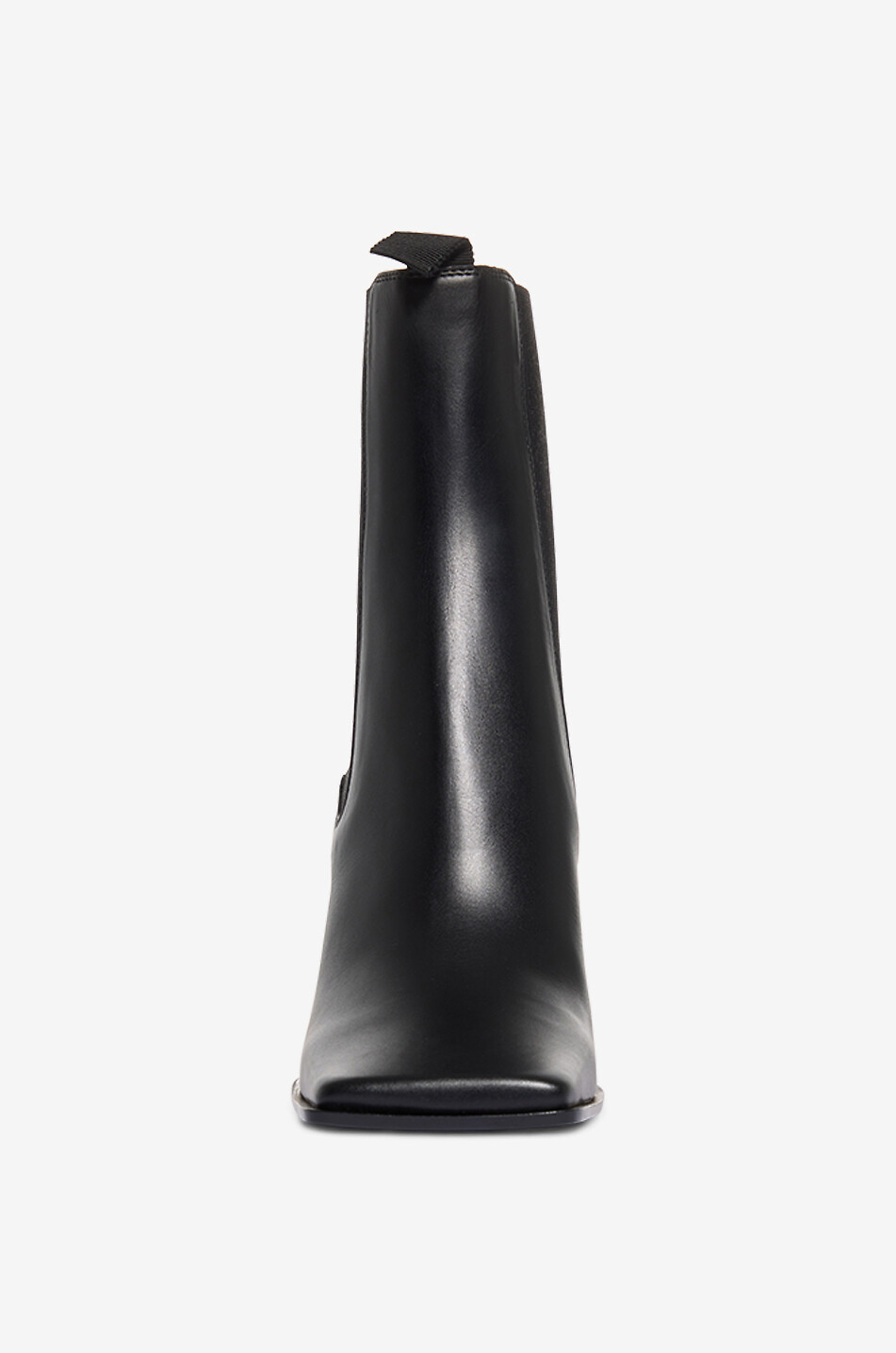 ALAÏA Stiefeletten mit Blockabsatz aus Leder Square 90 Damen SCHWARZ 2