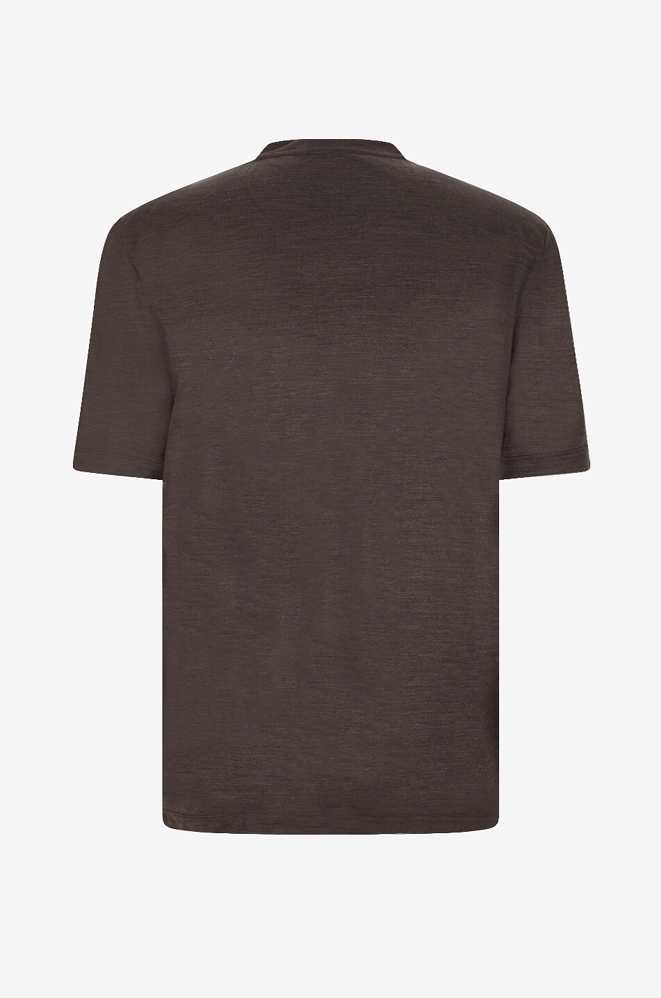 MARCO PESCAROLO T-shirt à col rond en laine James Homme MARRON FONCÉ 2