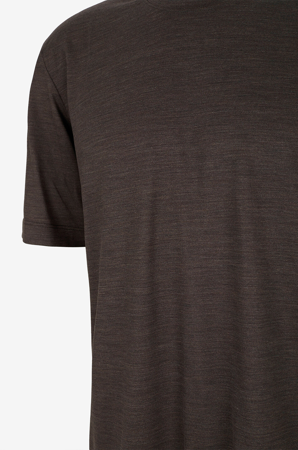 MARCO PESCAROLO T-shirt à col rond en laine James Homme MARRON FONCÉ 3