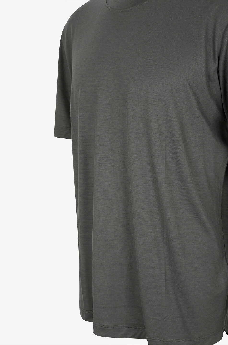 MARCO PESCAROLO Kurzarm-T-Shirt aus Wolljersey James Herren MITTELGRÜN 3