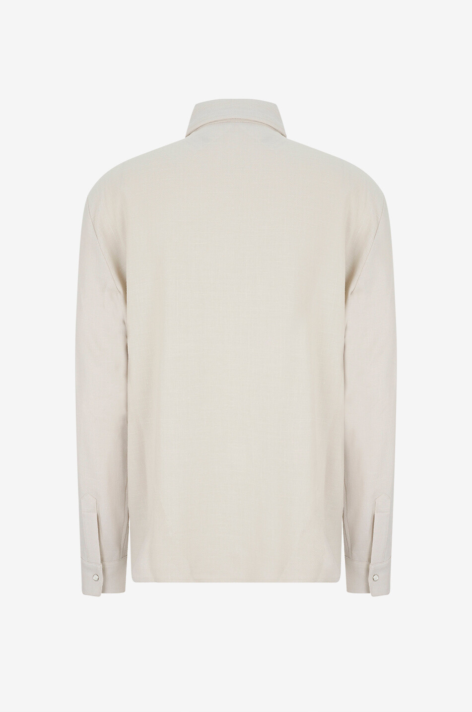 MARCO PESCAROLO Surchemise en laine vierge Next Homme BLANC CASSE 2