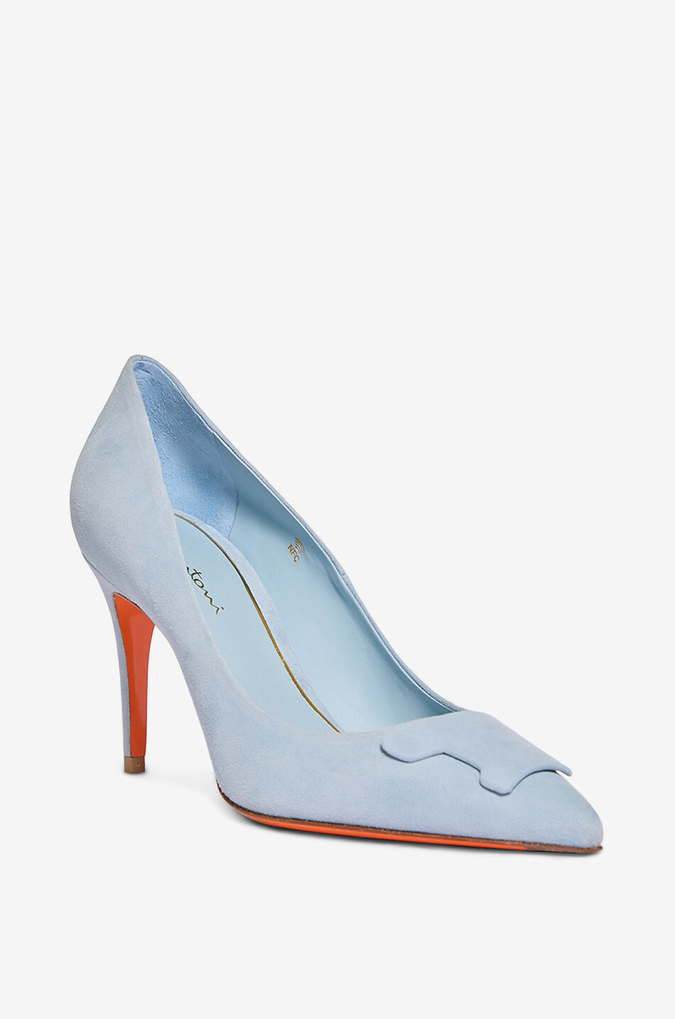 SANTONI Santoni Sibile 80 leather pumps Women LIGHT BLUE 1