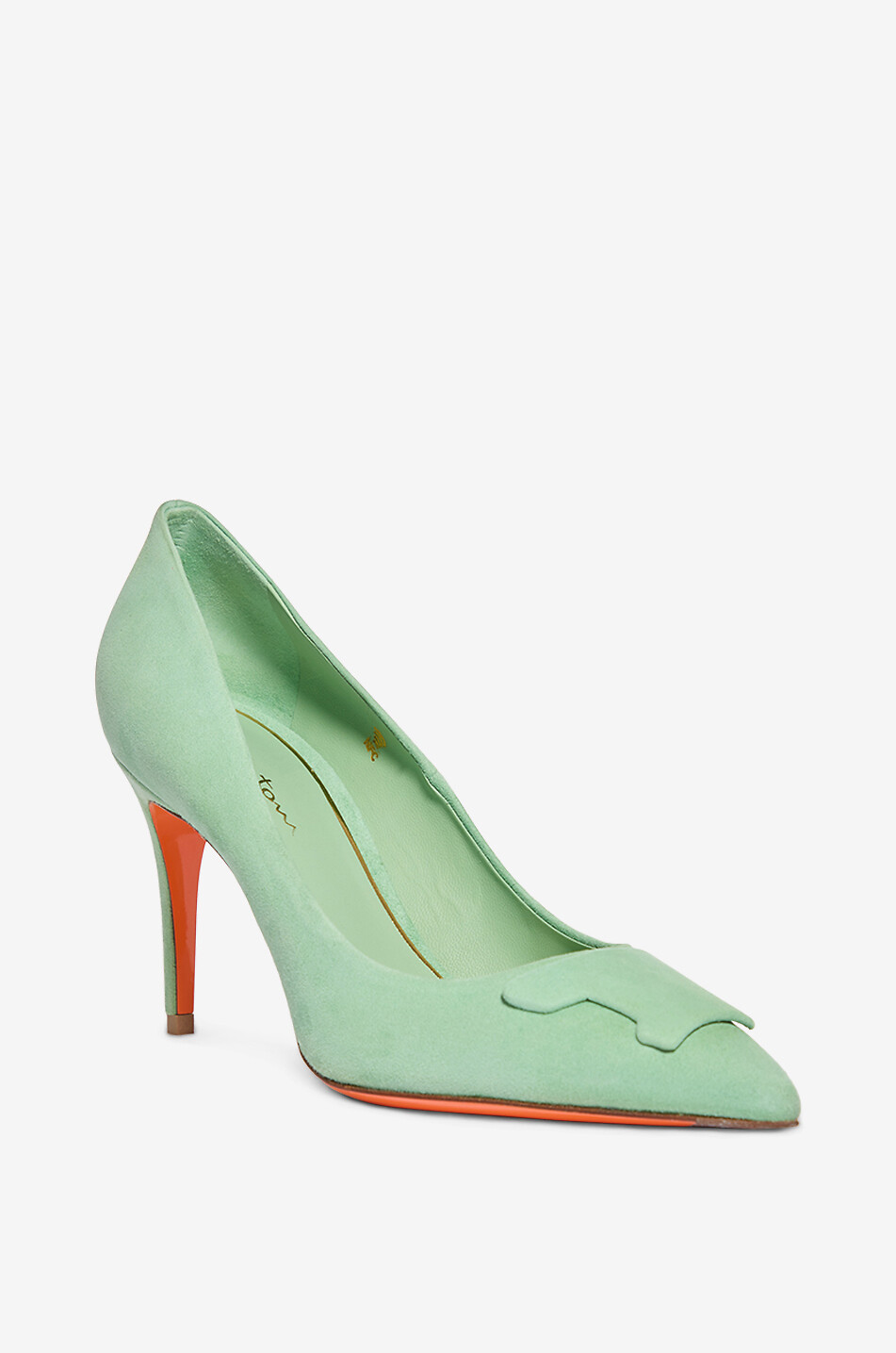 SANTONI Santoni Sibile 80 leather pumps Women LIGHT GREEN 1