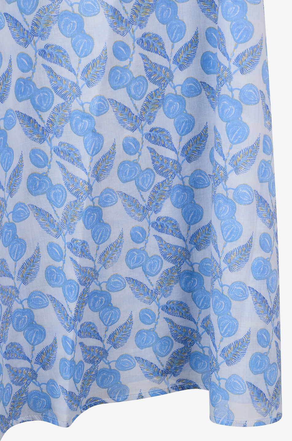 HEMISPHERE Ausgestellter Midi-Rock aus bedruckter Baumwolle Ofides Damen HELLBLAU 3