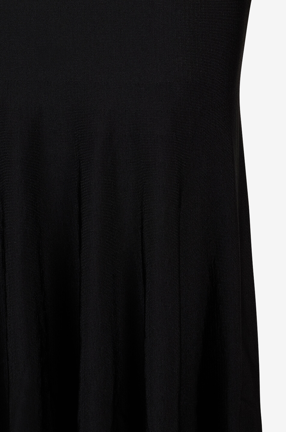 KHAITE Genesis off-shoulder fitted long knit dress Women BLACK 3