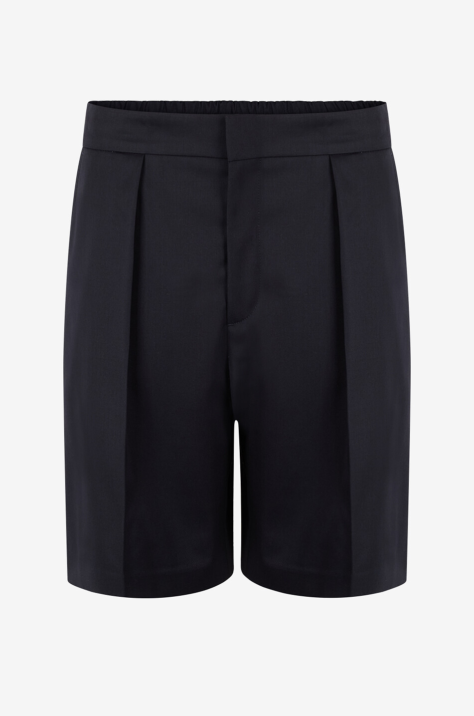 Bermuda à pinces en laine mélangée Tailored