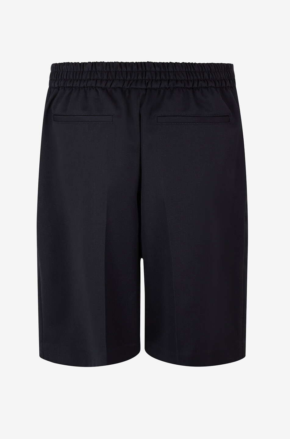 VICTORIA BECKHAM Bermuda à pinces en laine mélangée Tailored Femme BLEU 2