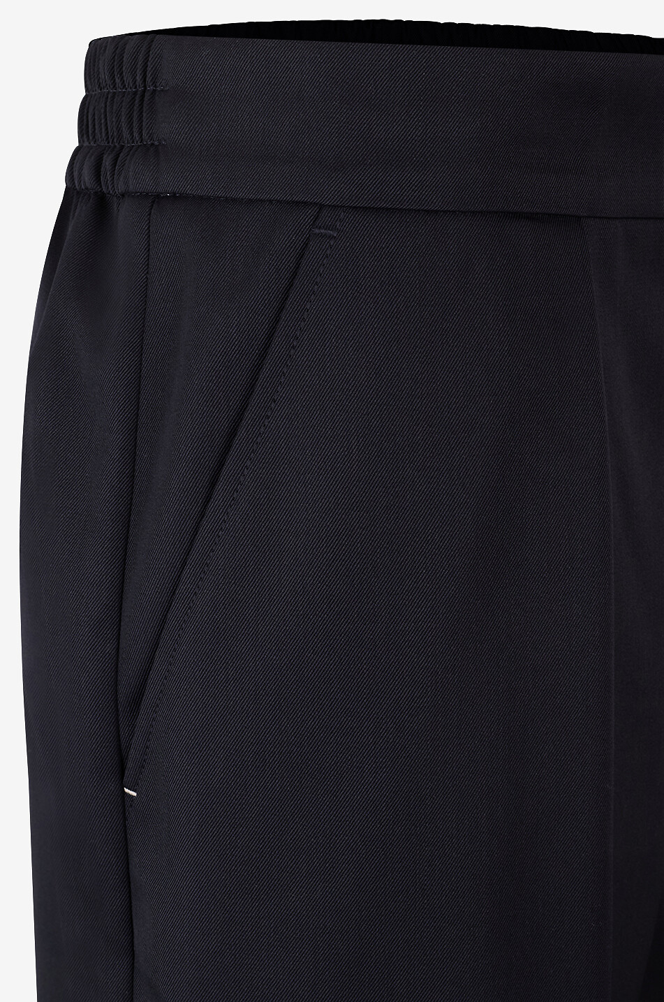 VICTORIA BECKHAM Bermuda à pinces en laine mélangée Tailored Femme BLEU 3