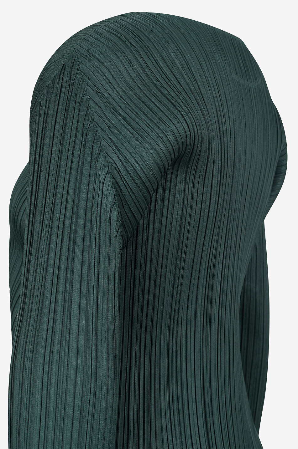 PLEATS PLEASE Top à col bateau plissé en crêpe Monthly Colors Femme VERT FONCÉ 3