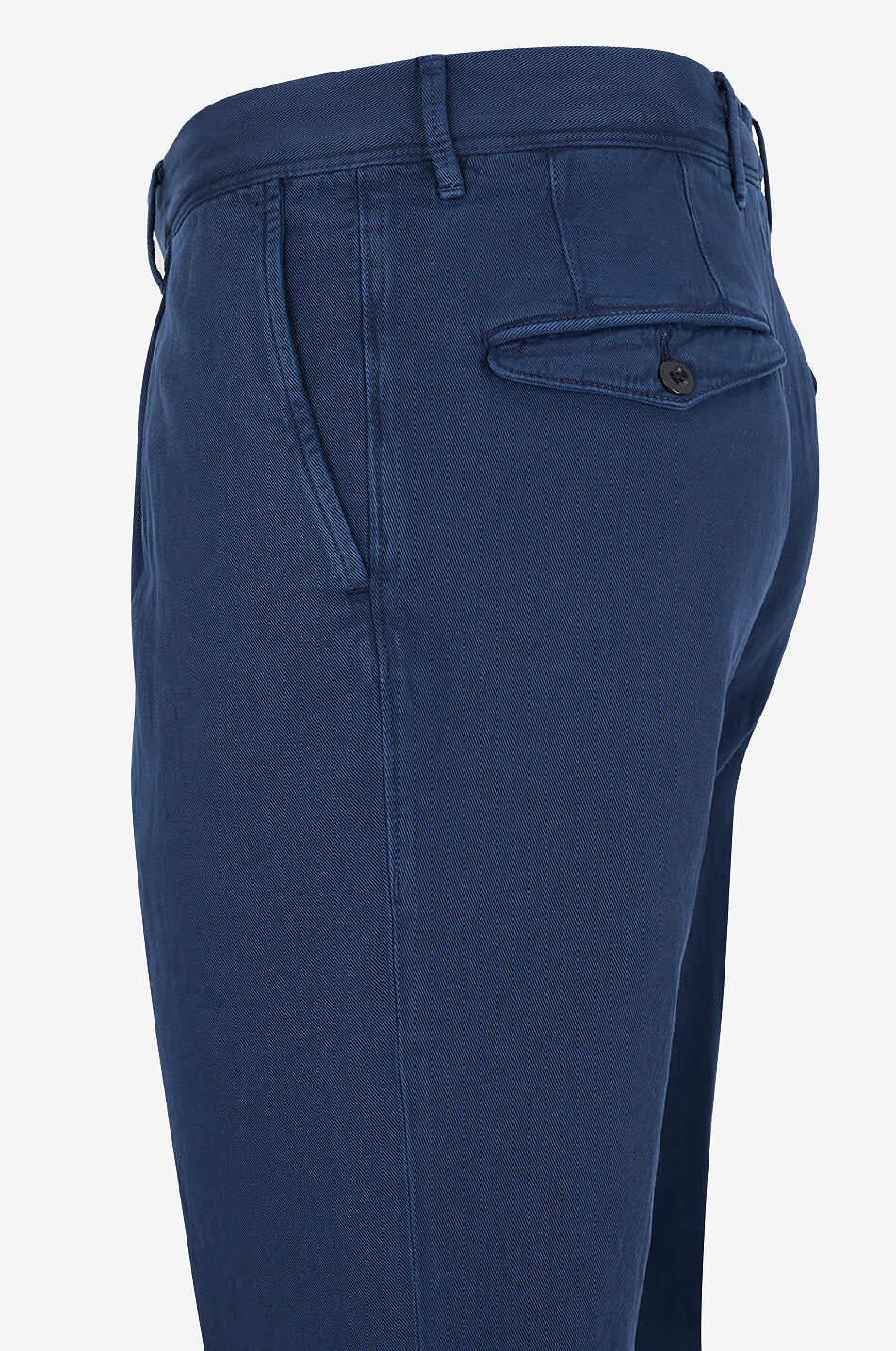 SLOWEAR Pantalon chino fuselé en coton et lin Homme BLEU FONCE 3