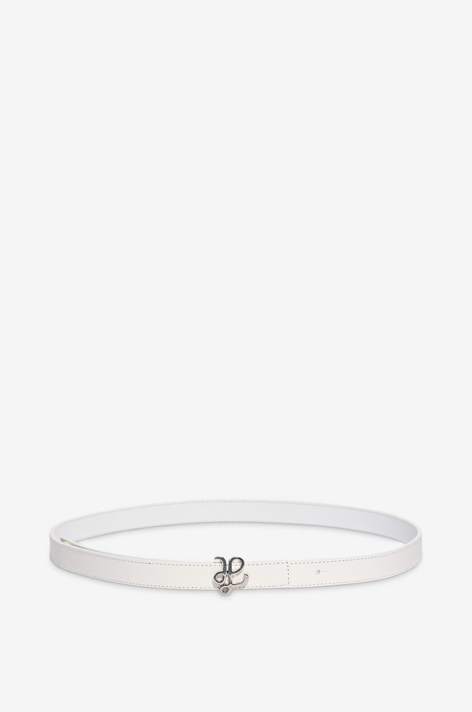 New Silv slim saffiano leather belt - 2 cm