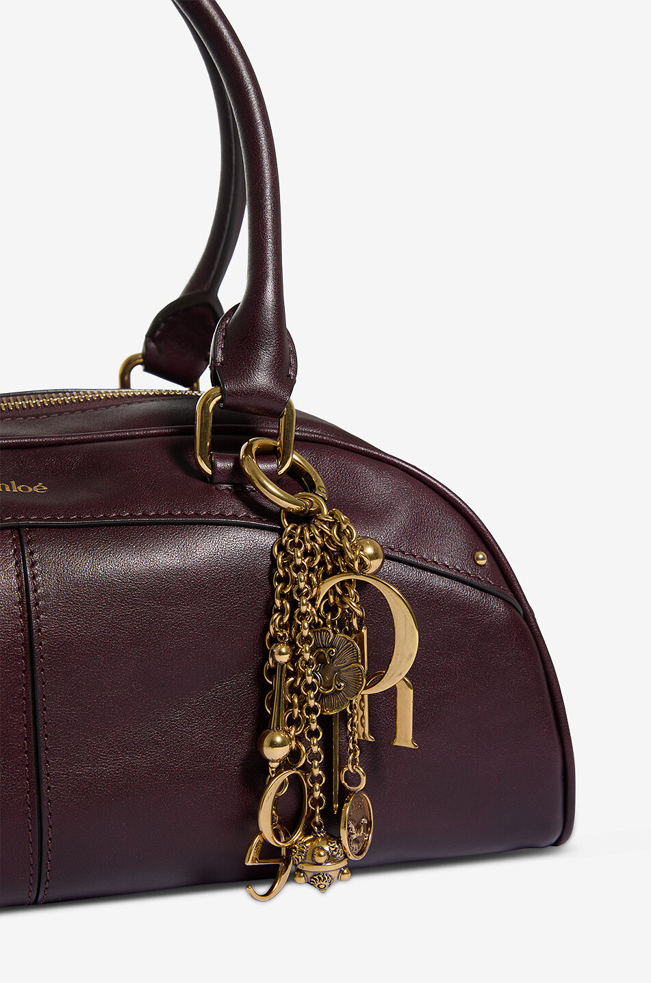 CHLOE Handtasche aus Glattleder Chloé Bowling Damen DUNKELBRAUN 5